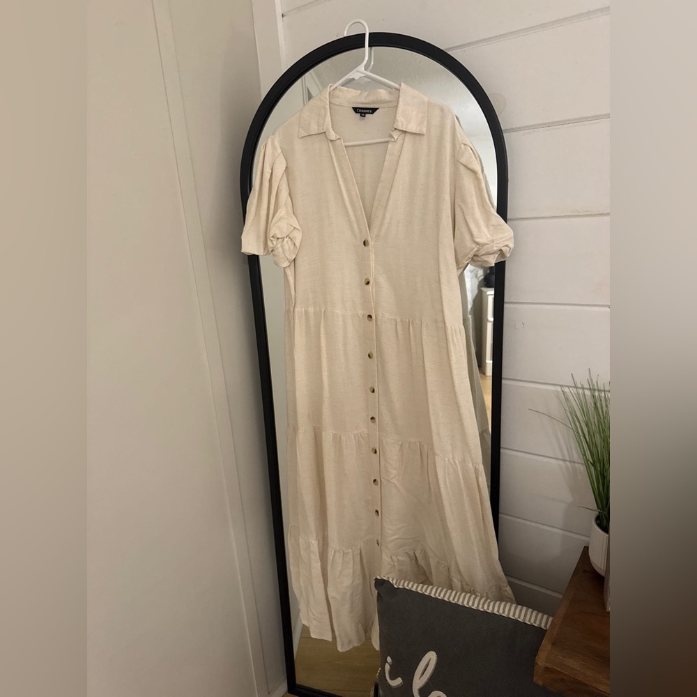 nwot | button up dress